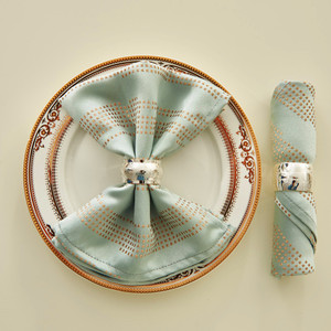 酒店西餐厅口布样板房餐巾擦杯布不掉毛折花口巾会所餐垫桌布方巾