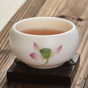 荷花茶杯单个图片