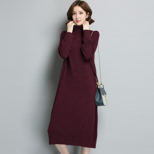 【大码高领针织衫蝙蝠衫女秋图片】大码高领针