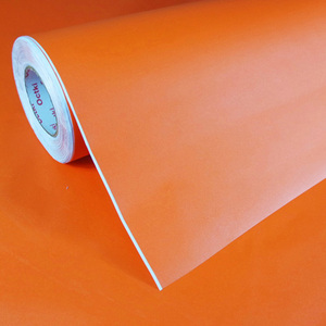 磨砂亚光橙色纯色翻新广告uv板防水 span class=h>贴膜 /span> span