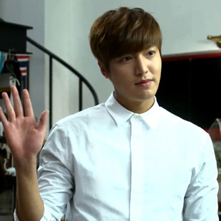 韩剧继承者们李敏镐金叹同款白色帅气长袖衬衫韩版男士纯色衬衣潮