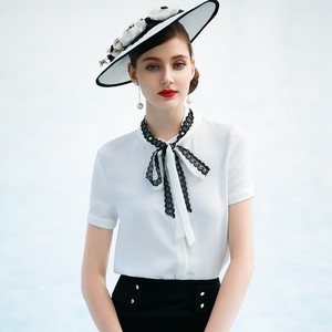 【蝴蝶结短袖衬衫职业装价格】最新蝴蝶结短袖