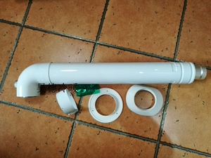 威能燃气壁挂炉烟管原装进口烟管专用烟管标准烟道壁挂炉加长烟管