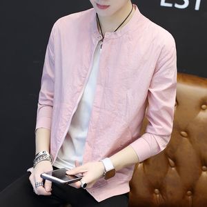 春秋薄款夹克男土韩版修身上衣潮夏季学生秋款