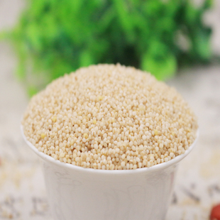 甘肃省会宁小白米粥月子米五谷杂粮农家自种良谷米400g 5份包邮