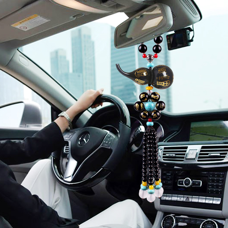 汽车香水挂件葫芦车内吊饰男女保平安符吊坠高档车载后视镜挂饰品