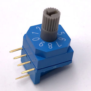 正品rosh进口旋转编码 span class=h>开关 /span>42v拨码盘4对1脚 