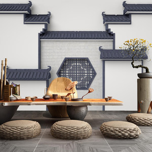 【徽派建筑背景墙价格】最新徽派建筑背景墙价