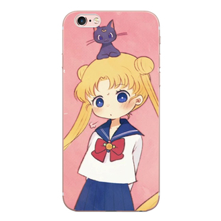 日系动漫可爱美少女战士苹果7 6s 5c iphone6plus手机壳硅胶软壳