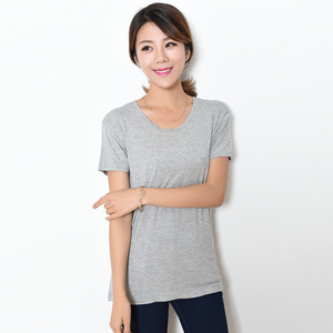 女士汗衫短袖全棉打底图片