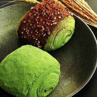 抹小茶 抹茶巧克力脏脏包面包x2个网红零食甜品早餐脏小子可颂