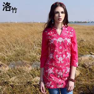 真丝春季旗袍2017新款秋季短袖改良版上衣唐