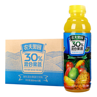 農夫山泉 農夫果園 30%混合果蔬汁芒果)500ml*15瓶 整箱