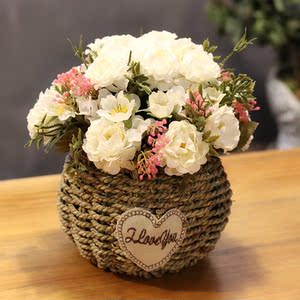 室内假花仿真花摆设小清新图片