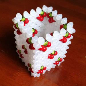 手工串珠樱桃 span class=h>笔筒 /span> span class=h>成品 /span>筷