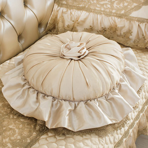 高端慕妮欧式宫廷风圆枕 别墅抱枕靠枕 奢华沙发抱枕 span class=h>床