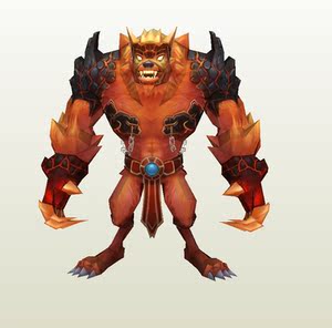 纸魔王3d纸模型diy纸模型玩具英雄联盟lol 嗜血猎手沃里克狼人