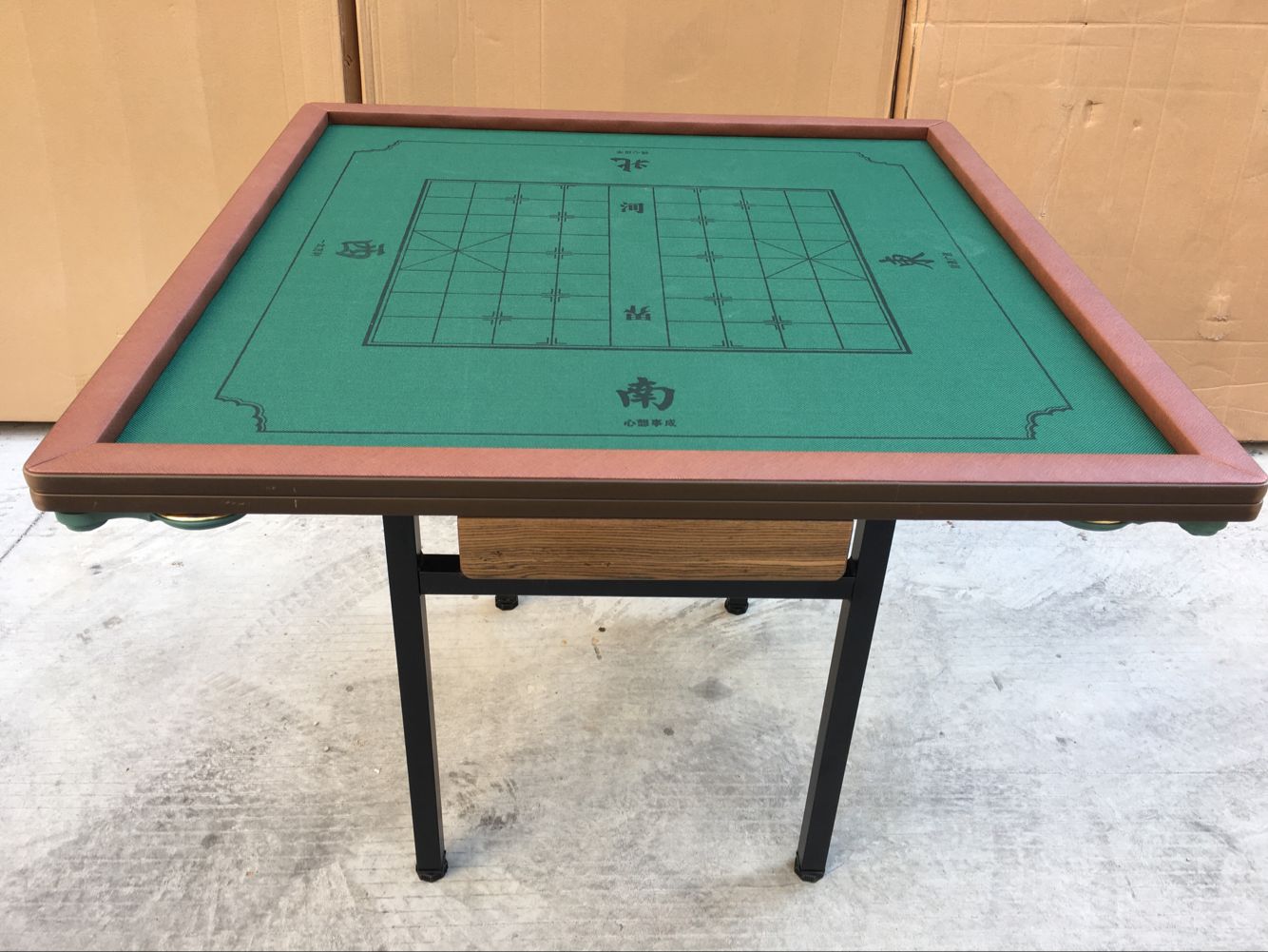 简易象棋桌实木 便携式 多功能可调水平折叠精品麻将桌 棋牌桌