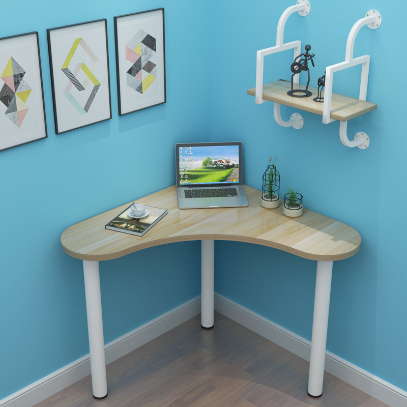 包邮转角桌拐角桌墙角爱心桌小电脑桌弧型l型电脑桌写字台学习桌