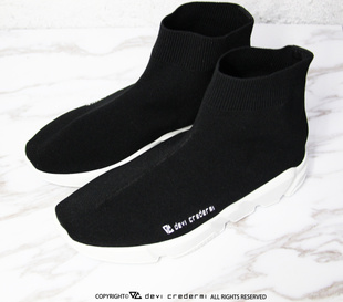 香港潮牌devi credermi 17ss 超轻一脚蹬针织一体运动鞋 袜子鞋