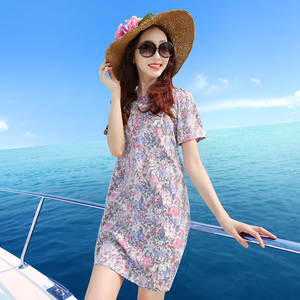 海滩裙沙滩裙女夏 span class=h>时尚 /span>连衣裙海边度假裙泰国裙 