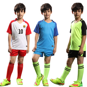 儿童足球服套装小学生训练服男童女童 短袖短