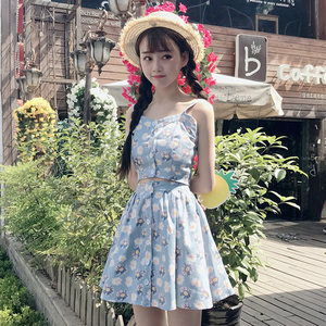 2017夏季新款女装休闲两件套韩版显瘦短袖开