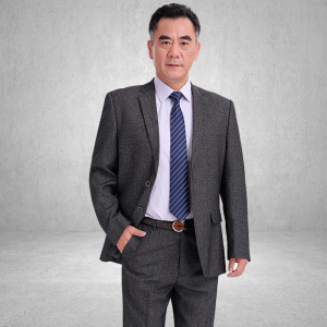 中老年 span class=h>西服 /span>套装男冬季父亲西装宴会婚礼爸爸