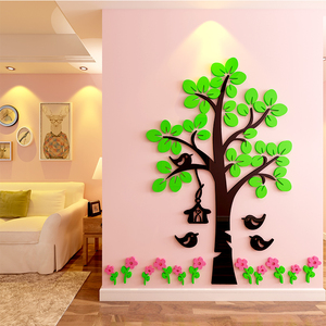 儿童房装饰背景墙贴纸图片