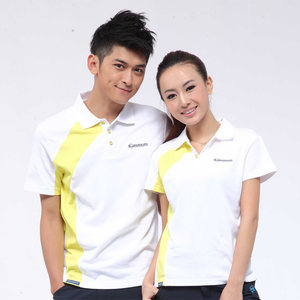简约短袖t恤男女情侣休闲运动t恤 span class=h>polo衫 /span>pn610