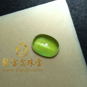 【聚宝盆珠宝】缅甸莫谷天然橄榄石猫眼 span class=h>宝石 /span> 