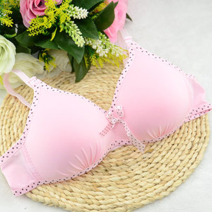 青春发育期无钢圈内衣清纯少女文胸可爱学生妹内衣白粉黑肉色包邮