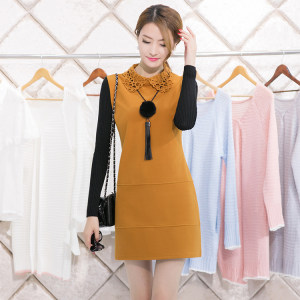 牛仔背带连衣裙女装韩版宽松2017夏季新款学