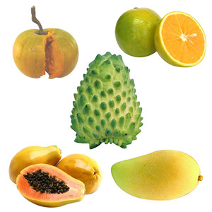 海南 span class=h>水果 /span>套餐组合 凤梨释迦 青皮芒 绿橙 木瓜