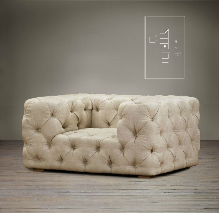 将作® 《未来》美式纯天然棉麻布艺沙发 成都北京上海实体