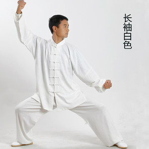 太极服春夏季男女武术练功太极拳透气功夫棉麻