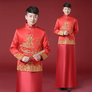 【男士中式婚礼服图片】男士中式婚礼服图片大