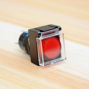 安装孔16mm按钮开关防尘保护罩 la128a圆形按键防水防误撞透明盖