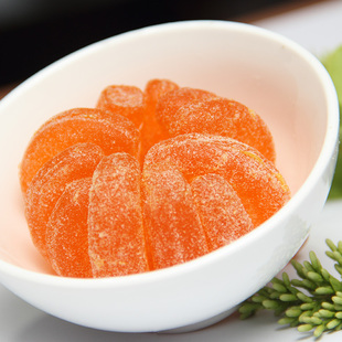 橘子软糖500g怀旧80后果结婚喜糖婚庆桔子水果味糖散装2份包邮