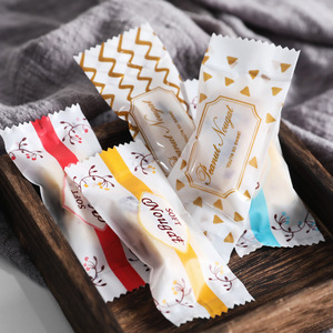 牛轧糖包装袋 奶糖果塑料雪花酥包装袋机封袋塑封机烘焙包装200个