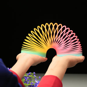  span class=h>彩虹圈 /span>彩色弹簧圈弹力圈创