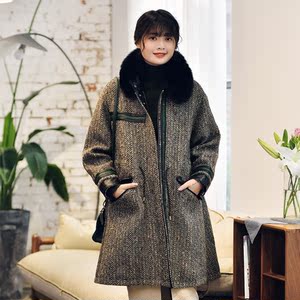 class=h>斗篷 /span>宽松羊毛大衣