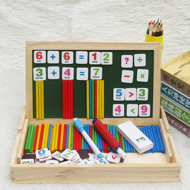 数学教具儿童数字棒算数棒数学学具盒幼儿园3-6岁早教益智玩具