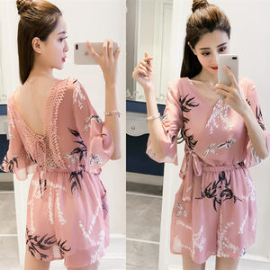 连体衣夏装 span class=h>女 /span>2018新款 span class=h>露背 