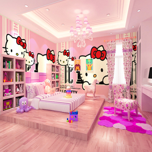 儿童房墙纸卧室床头背景墙壁纸 span class=h>hello /span> span