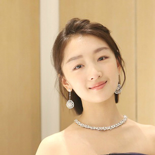 长款大气周冬雨同款明星气质镂空花纹圆盘流苏耳环耳夹无痛欧美女