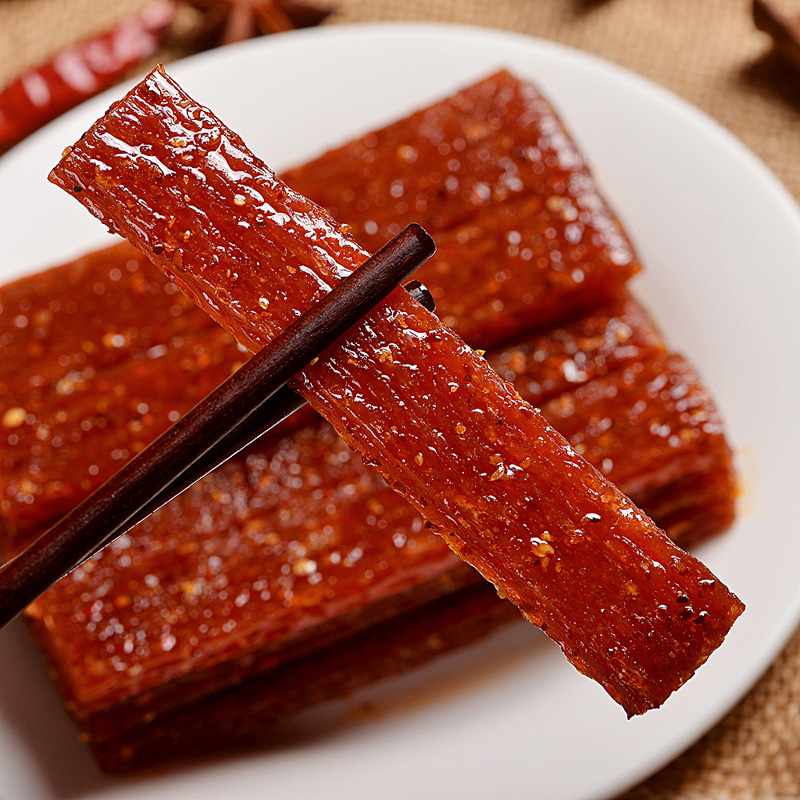 君仔湖南特色小吃面筋单身装辣条儿时 面筋休闲零食 200g