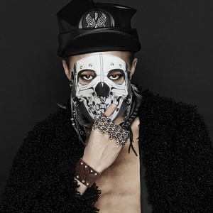 恐怖面具吓人万圣节图片