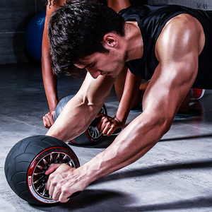 美国ruosai若赛健腹轮腹肌轮收腹滚轮回弹健腹器静音锻炼健身器材