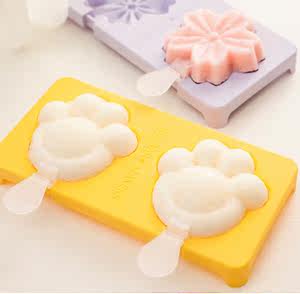 日本diy樱花雪糕模具冰淇淋冰激凌磨具冰棍棒冰块冰模卡通冰格模